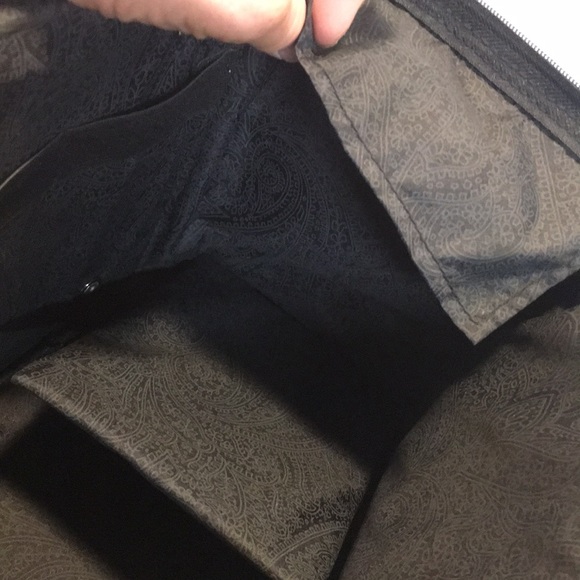 Leisure International train case hunter green zipper with mirror, handle - Picture 6 of 8